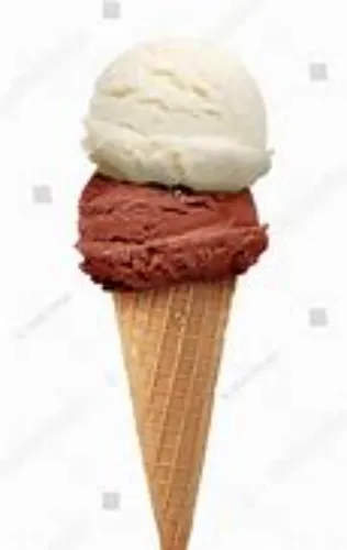 Ice Cream Scoops Mixed Double Scoop Ice Cream